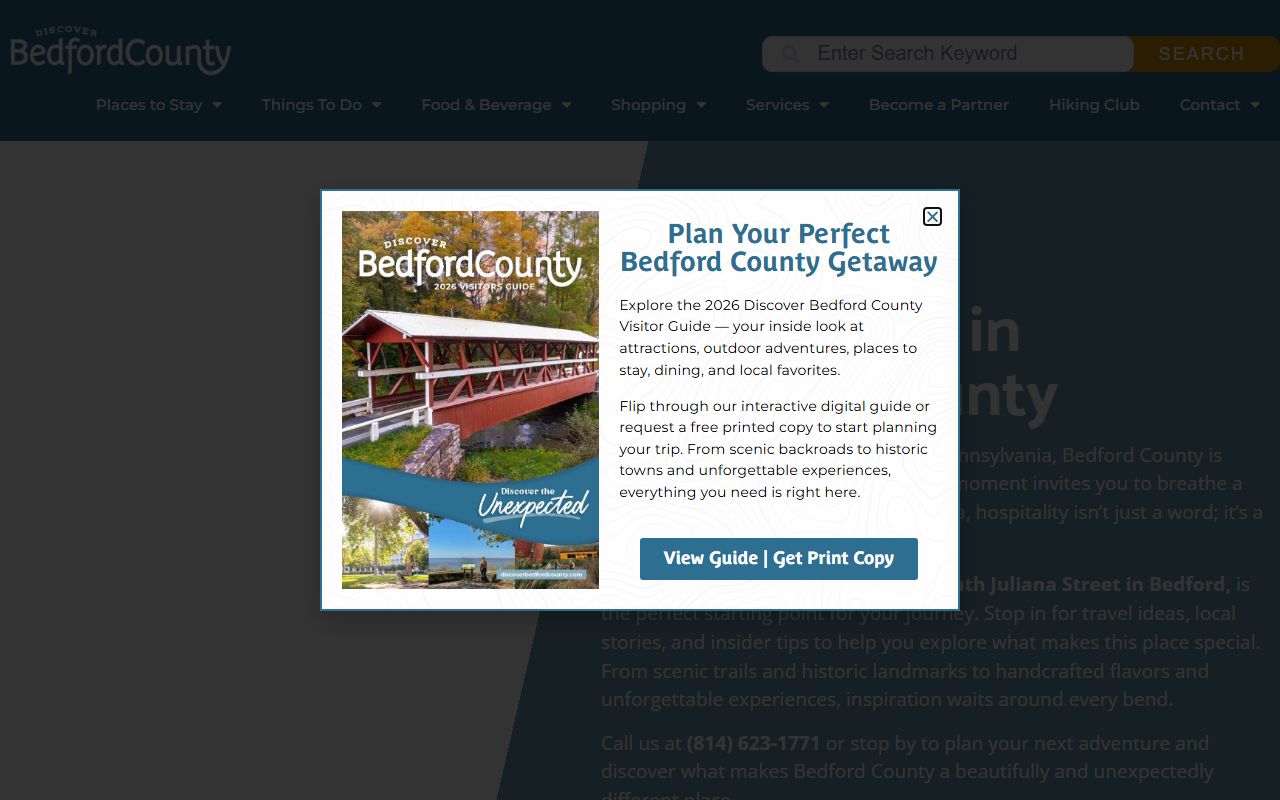 Bedford County bench warrants government website and court services