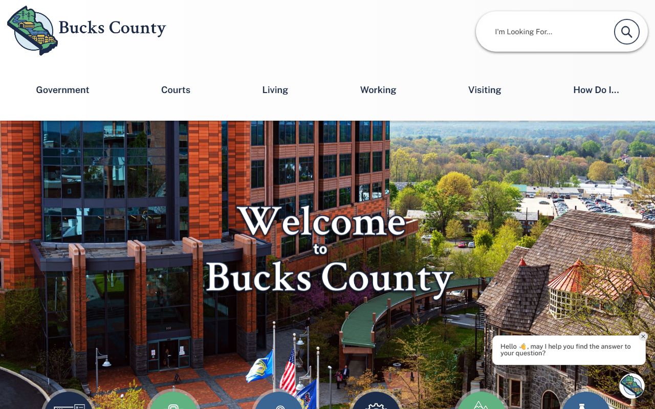 Bucks County bench warrants government website and county court services