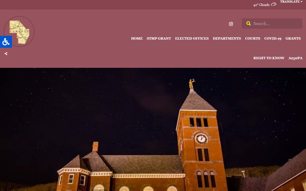 Cameron County government portal for bench warrant searches