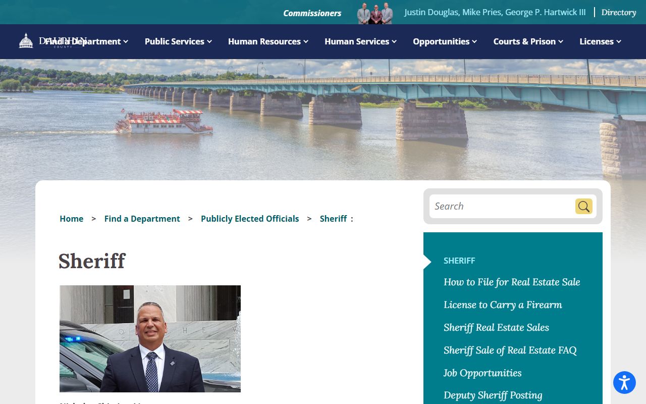 Dauphin County Sheriff bench warrants office