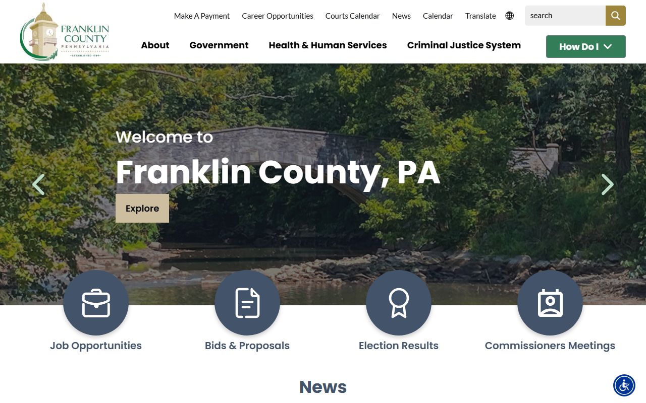 Franklin County bench warrants government portal
