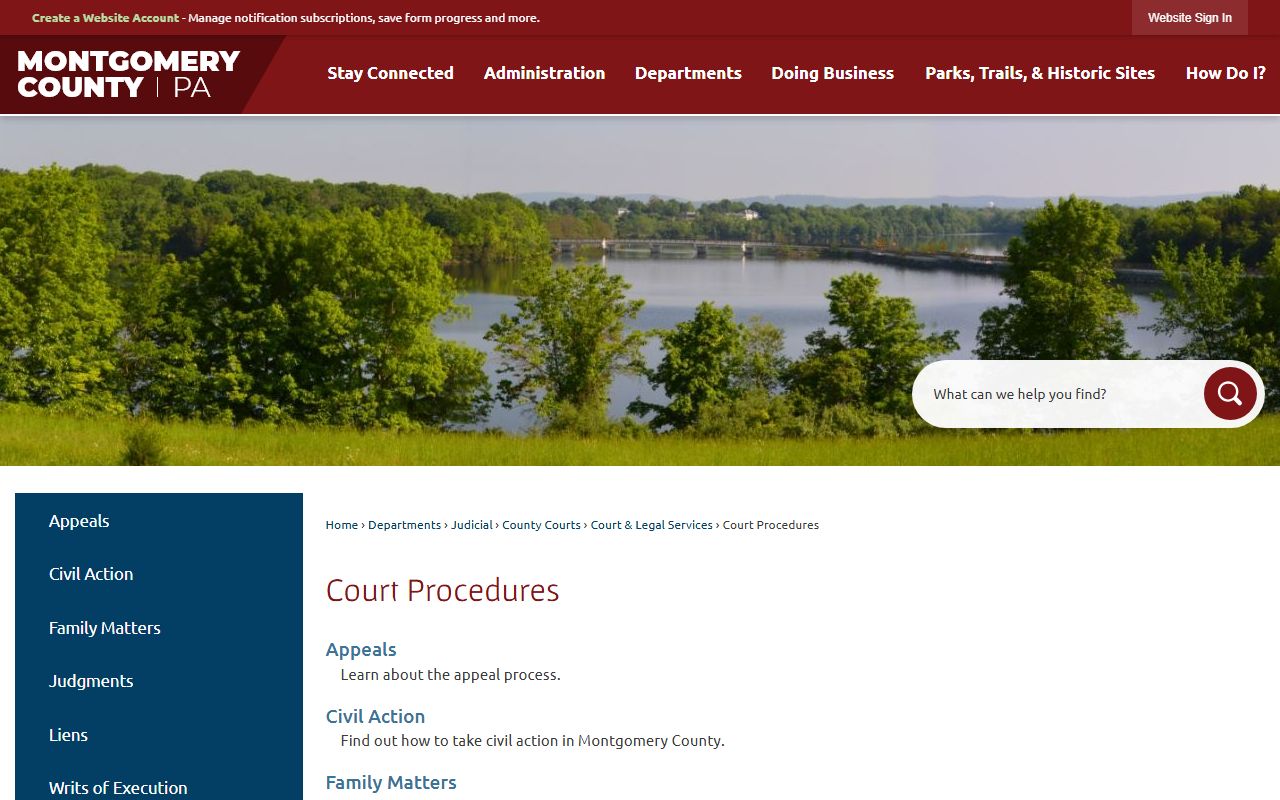 Montgomery County Clerk of Courts bench warrants records