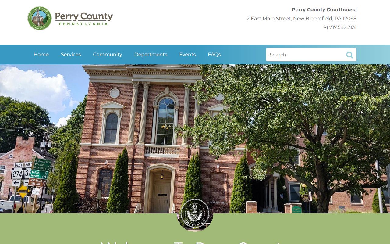 Perry County government website for bench warrants information